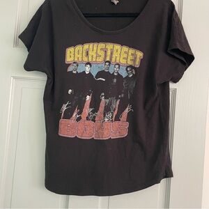 Black Graphic Backstreet Boys T-Shirt